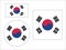 Set of Flags of South Korea