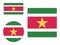Set of Flags of Suriname