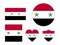 Set of Flags of Syria