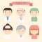 Set of flat colorful vector doctor icons. Medical