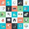 Set of flat design style icons for business and marketing