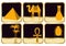 Set of flat icons of Egypt