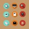 Set of flat vector bussines icons