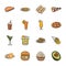 Set Of Food Icons Vectors