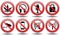 Set of forbidden signs, vector