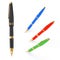 Set of Fountain Writing Pens. 3d Rendering