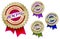 Set of Four 100% Elite Product Guarantee Emblem Se