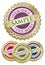 Set of Four Colorful Emblem Seals