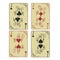 Set of four Jacks playing cards