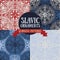 Set of four seamless patterns in slavic/medieval/ethnic style