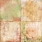 Set of four vintage floral shabby backgrounds