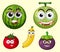 A Set of Fruit Expression