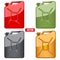 Set of Fuel container jerrycan. Gasoline canister