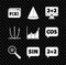 Set Function mathematical symbol, Geometric figure Cone, Equation solution, Calculation, Mathematics function sine