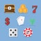 Set of Gambling & Slot Machine Icons