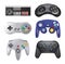 Set of Gamepads for Play Consoles and PC Video Games, such as: Nintendo Famicom, GameCube, Switch, Sega Genesis, and others,