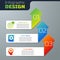 Set Gear and arrows as workflow process, User manual and Human head with gear inside. Business infographic template