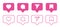 Set of generic social media user interface icons. Like, comment, share and save icons. Social media flat icon. Vector