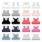 Set of girls technical sketch sports bra.