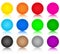 Set of glass coloured buttons