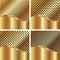 Set of gold backgrounds 3