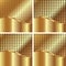 Set of gold backgrounds 4