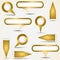 Set of gold pointers