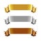 Set of Gold, Silver and Bronze Ribbons