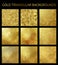 Set of gold vector triangular backgrounds