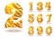 Set of golden foil numbers