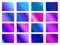 Set of gradient backgrounds. Blurred shades of purple, dark violet. Vector