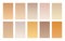 Set of gradient backgrounds wood color palette