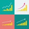 Set of growth graphs with stacks of dollar coins