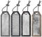 Set of Grunge Metal Tags - 4 items