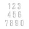 Set of halftone numbers.Vector halftone numbers