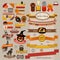 Set of Halloween retro ribbons