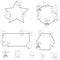 Set of hand drawing vector seamless pattern ships for calendars cards invitations