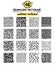 Set of hand drawn marker and ink seamless patterns