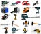 Set of hand tools, power tools, welding equipment