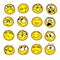 Set of handmade emoticons, emotion, feelings, experience for icons