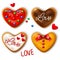 Set of Happy Valentine\'s day cookie