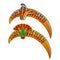 A set of headband in the Egyptian style. Vector.
