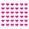 Set Heart Emoticons 6