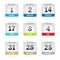 Set Holiday Calendar Icons