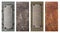 Set of horizontal or vertical grunge banners  in steampunk style