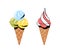 Set of Ice creams sticker