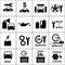 Set icons of auto, car parts, repair and service