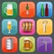 Set icons beer equipment, for creating your own infographics.