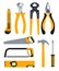 Set of Icons Building Tools for Repair. Pliers, nippers