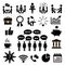 Set of icons for business. Icon Conference. Vector illustration.